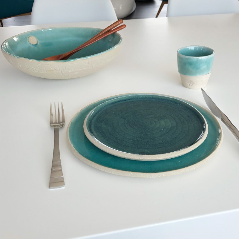 Service de Table Complet Vaisselle Design Grès et Porcelaine