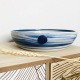 Salad bowl - White and blue porcelain - Handmade • Hurricane