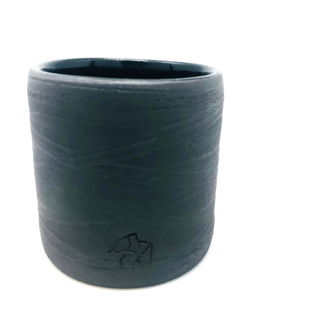 Coffee cup - anthracite stoneware - 150 ml - handmade • Basalt Coffee cup - anthracite stoneware - 150 ml - handmade • Basalt