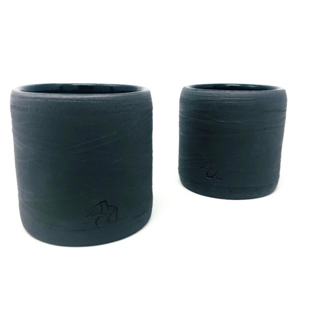 Coffee cup - anthracite stoneware - 150 ml - handmade • Basalt Coffee cup - anthracite stoneware - 150 ml - handmade • Basalt