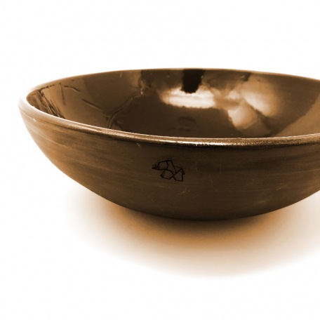 elephantom-design-3D-patterned-salad-bowl-brown-stoneware-handmade-cocoa