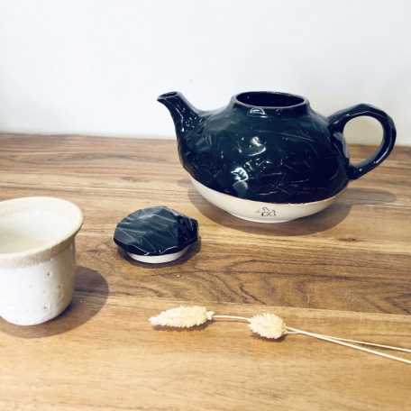 Tea service - Stoneware - Turquoise glaze - Craftsmanship • Lagoon