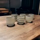 Tea / coffee cup - White porcelain - Craft creation - Sea Ice