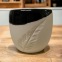 Mug / Latte cup with handle - Porcelain - Handmade • Sea Ice