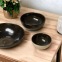 Gift box - Trio of dipping bowls and plate - Stoneware - Craft • Lagoon