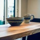 Set of 2 bowls - Brown and cream stoneware - 300 ml - Handmade • Diversity