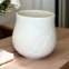 Tea / coffee cup - White porcelain - Craft creation - Sea Ice