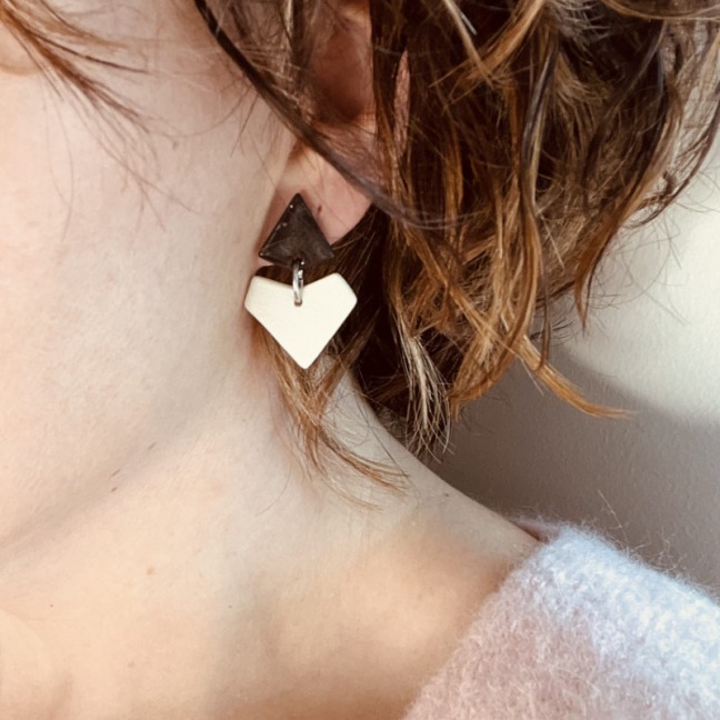 Tea / coffee cup - White porcelain - Craft creation - Sea Ice