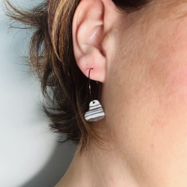 Tea / coffee cup - White porcelain - Craft creation - Sea Ice