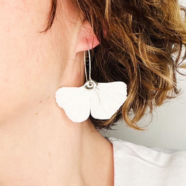 HIKARI • Boucles d'oreilles  - Porcelaine HIKARI • Boucles d'oreilles  - Porcelaine