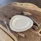 3D-patterned dinner plates set - Porcelain - 4 pcs - 16 to 26 cm - Handmade • Pyrenees