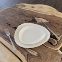 3D-patterned dinner plates set - Porcelain - 4 pcs - 16 to 26 cm - Handmade • Pyrenees