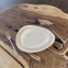 3D-patterned dinner plates set - Porcelain - 4 pcs - 16 to 26 cm - Handmade • Pyrenees