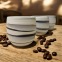 Tasse à café Blanche et Noire - Porcelaine • Cyclone