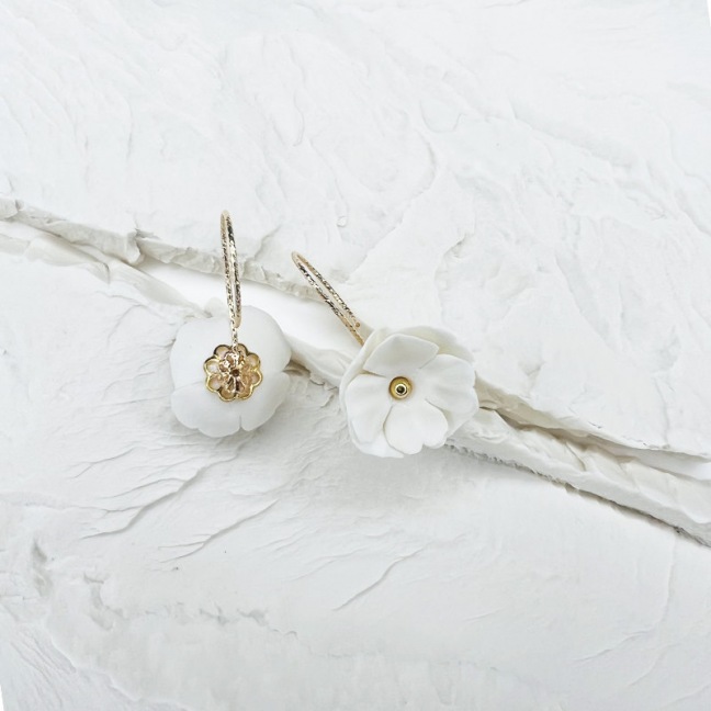 Floralie - Boucles d'oreilles • Jardin Pas Secret Floralie - Boucles d'oreilles • Jardin Pas Secret