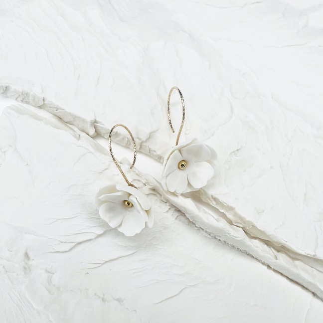Tea / coffee cup - White porcelain - Craft creation - Sea Ice
