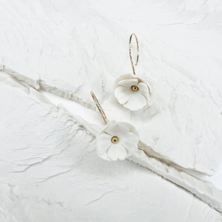 Tea / coffee cup - White porcelain - Craft creation - Sea Ice