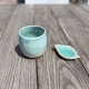 Petite coupelle turquoise - Grès artisanal • Collection Lagon - Fin de série