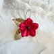 Esméralda - Crochets d'oreilles • Porcelaine teinte en rouge