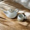Tea cup - Turquoise glazed stoneware - 120 ml - Handmade • Lagoon