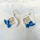 Tea / coffee cup - White porcelain - Craft creation - Sea Ice