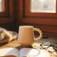 Tea / coffee cup - White porcelain - Craft creation - Sea Ice