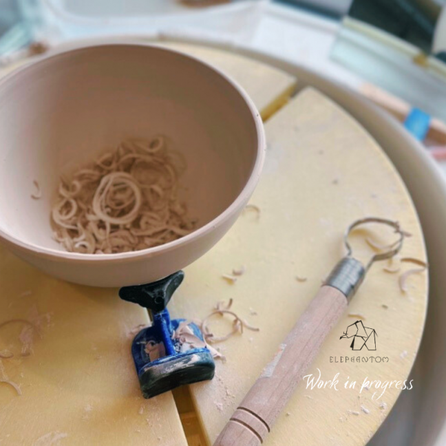 Bol plume évasé - Porcelaine blanche • Création artisanale Poèterie