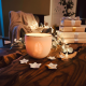 GIFT BOX - Blue candle holders & tray - Handcrafted porcelain • Hurricane & Pyrenees