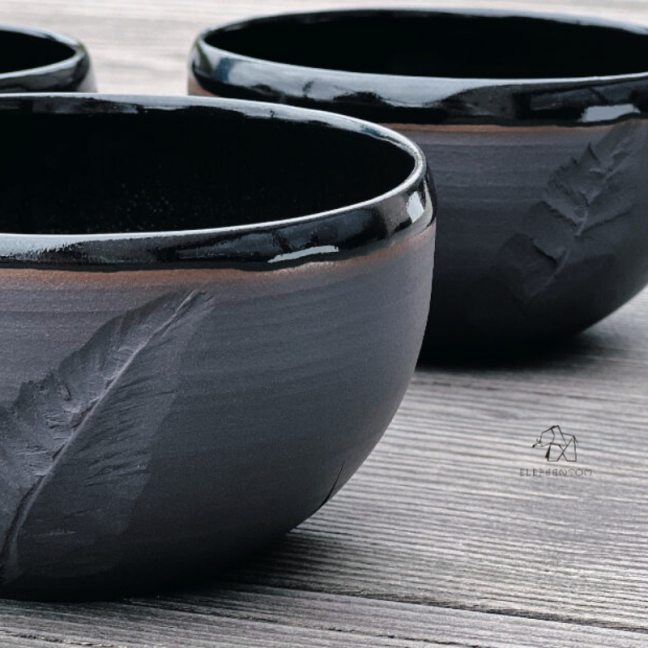 Le Bol Poèterie - Porcelaine Noire • Création artisanale