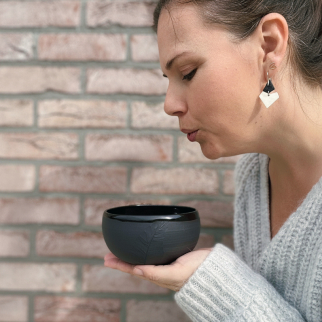 Le Bol Poèterie - Porcelaine Noire • Création artisanale