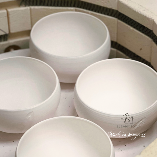 Tea / coffee cup - White porcelain - Craft creation - Sea Ice