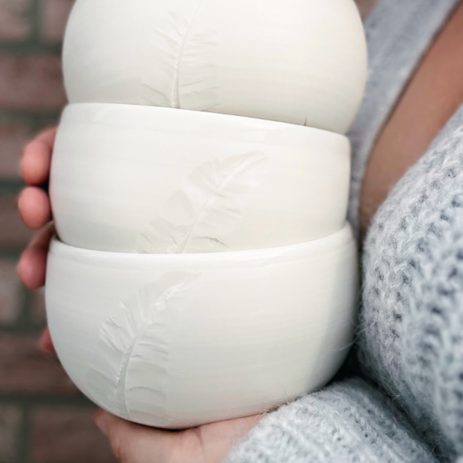 Le Bol Poèterie - Porcelaine blanche • Création artisanale