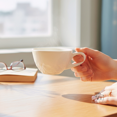 Bol blanc gravure montagne - Porcelaine blanche • Création artisanale Pyrénées