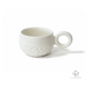 Tasse espresso gravure montagne - Porcelaine blanche • Création artisanale Pyrénées
