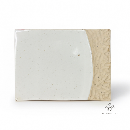 Coffret cadeau - Set à sushi - Assiette et petit bol - Grès Pyrité - Fait Main • Grains de Beauté