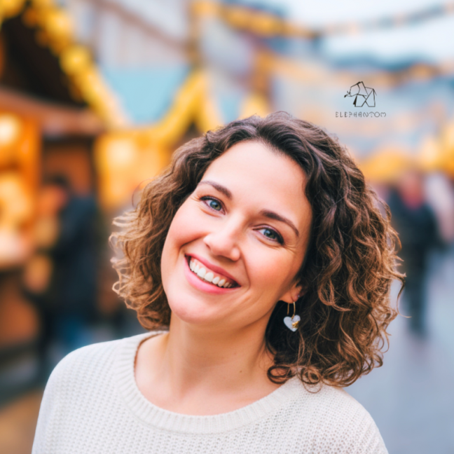 LOVE • Boucles d'oreilles  - Porcelaine et or