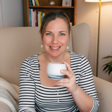 Tea / coffee cup - White porcelain - Craft creation - Sea Ice