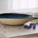 Black stoneware salad bowl - 15 cm - 100% handmade - Unique item • Basalt