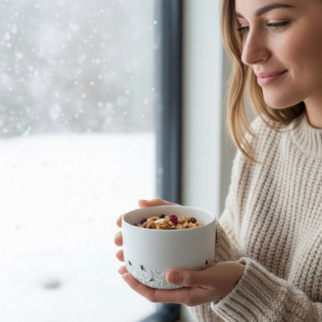 Tea / coffee cup - White porcelain - Craft creation - Sea Ice