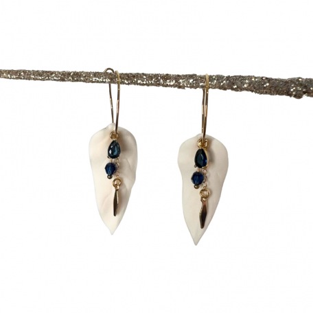 Tea / coffee cup - White porcelain - Craft creation - Sea Ice