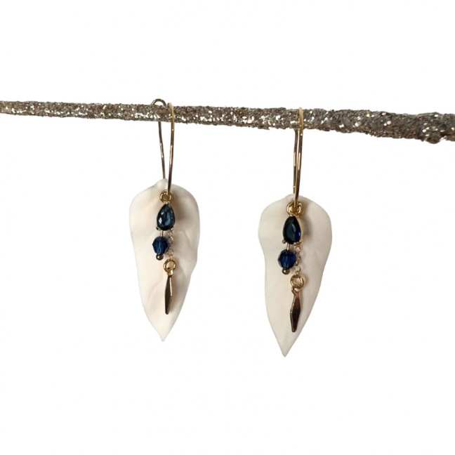 Tea / coffee cup - White porcelain - Craft creation - Sea Ice