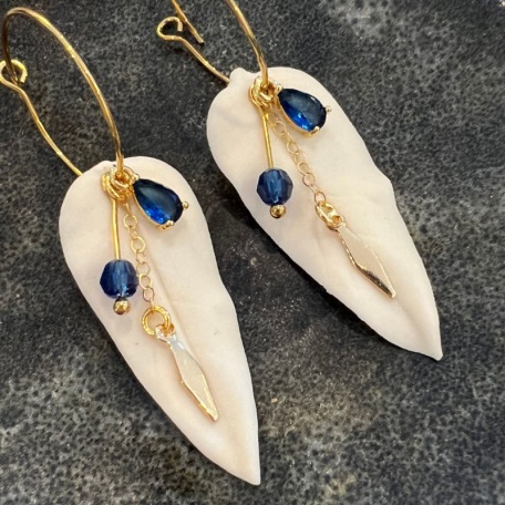 Tea / coffee cup - White porcelain - Craft creation - Sea Ice