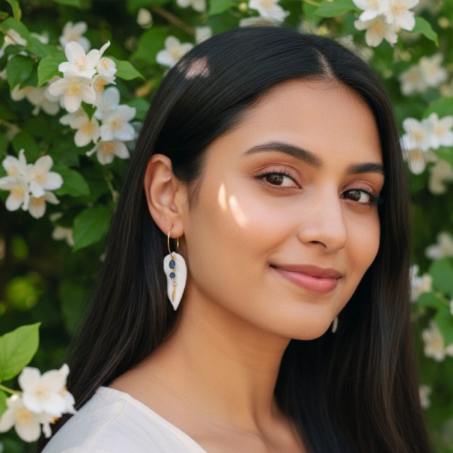 Tea / coffee cup - White porcelain - Craft creation - Sea Ice