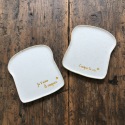 Duo d’assiettes tartine - “Croque la vie” & “Je t’aime à croquer” - Grès pyrité - Fait main • Grains de folie
