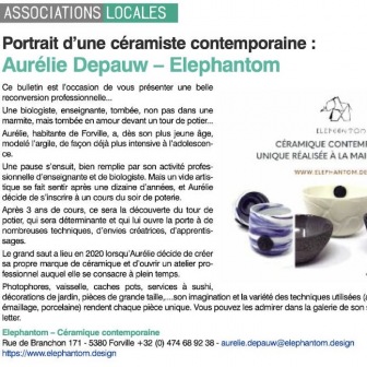 On parle d'Elephantom Design dans le journal de Fernelmont