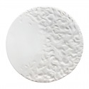 Set d'assiettes plates texturées - Porcelaine - 4 pcs - 16 à 26 cm - Artisanat • Pyrénées