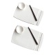 Elephantom Design GIFT BOX - Duo of sushi trays and sauce bowls - Porcelain - Handmade