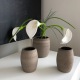 Elephantom.Design Vase pour fleurs séchées et roses éternelles - Grès chamotté - Artisanat • Rock
