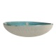 Elephantom Design Salad bowl - Turquoise glazed stoneware - Handmade • Lagoon