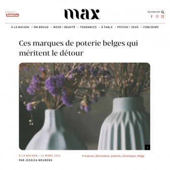 Retrouvez Elephantom, votre boutique en ligne de céramiques artisanales dans le magazine Max Retrouvez Elephantom, votre boutique en ligne de céramiques artisanales dans le magazine Max